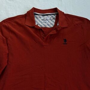 Orange Long-Sleeve Polo – XL – Like New – Unisex